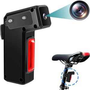 Pudet Luo Action Cam Moto, 1080P HD & 120° Grand Angle Dash Cam Moto, 3500mAh & IPX-3 Étanche Caméra Moto avec 3 Modes de Feu Arrière